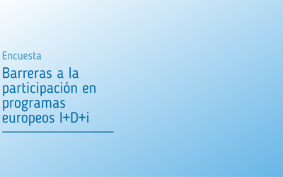 Encuesta sobre barreras en la participación en proyectos europeos de I+D+i